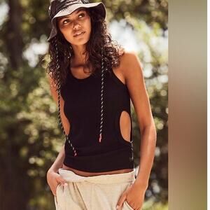 Free People Movement Ribbed Tank Top White M